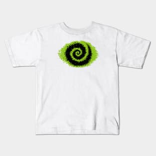 Krackle Swirl - Green Kids T-Shirt